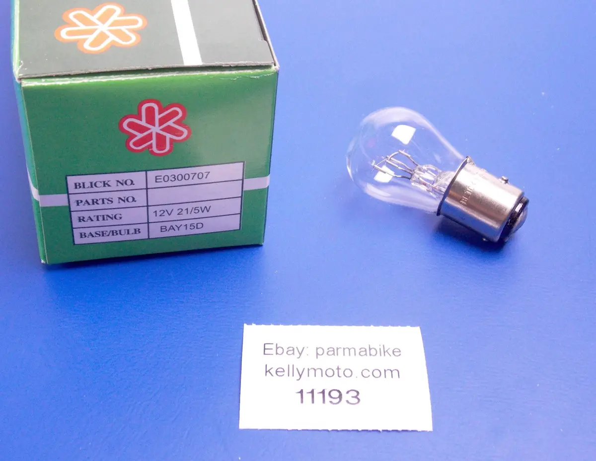Blick E0300707 Auto Lamp Bulb Light 12V 21/5W Base Bay15d Double Deam Pkg Of 10 1