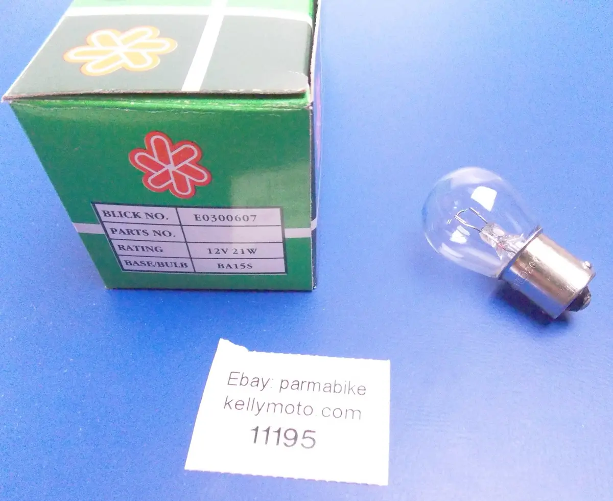 Blick E0300607 Auto Lamp Bulb Light 12V 21W Base Ba15s Single Deam Pkg Of 9 1