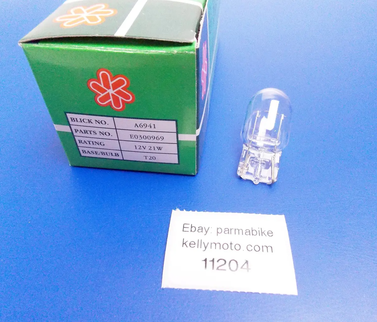 Blick A6941 E0300969 Auto Bulb Light Single Large 12V 21W Base T20 Pkg Of 10 1