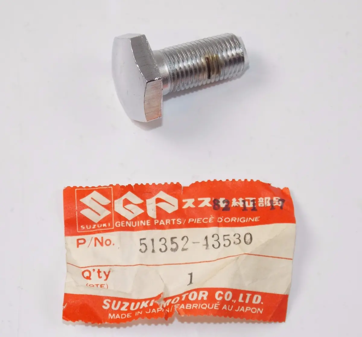 Nos Oem Suzuki 82-15 Series Gs Rm80/S Gz250 Tu250x Bolt Stem Head 51352-43530 1