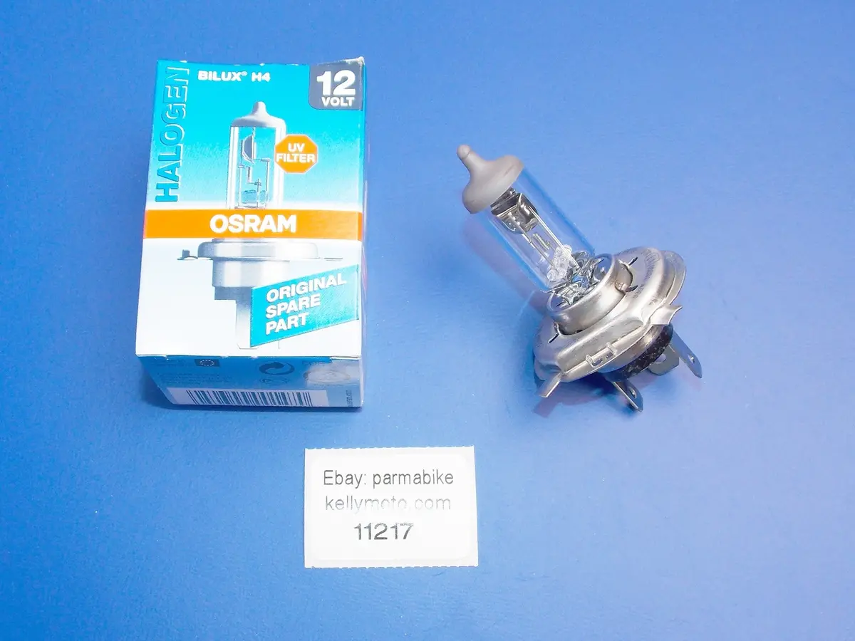Osram 64193 Halogen Bulb Headlight H4 12 V 60/55W Double Contact Uv Filter 1