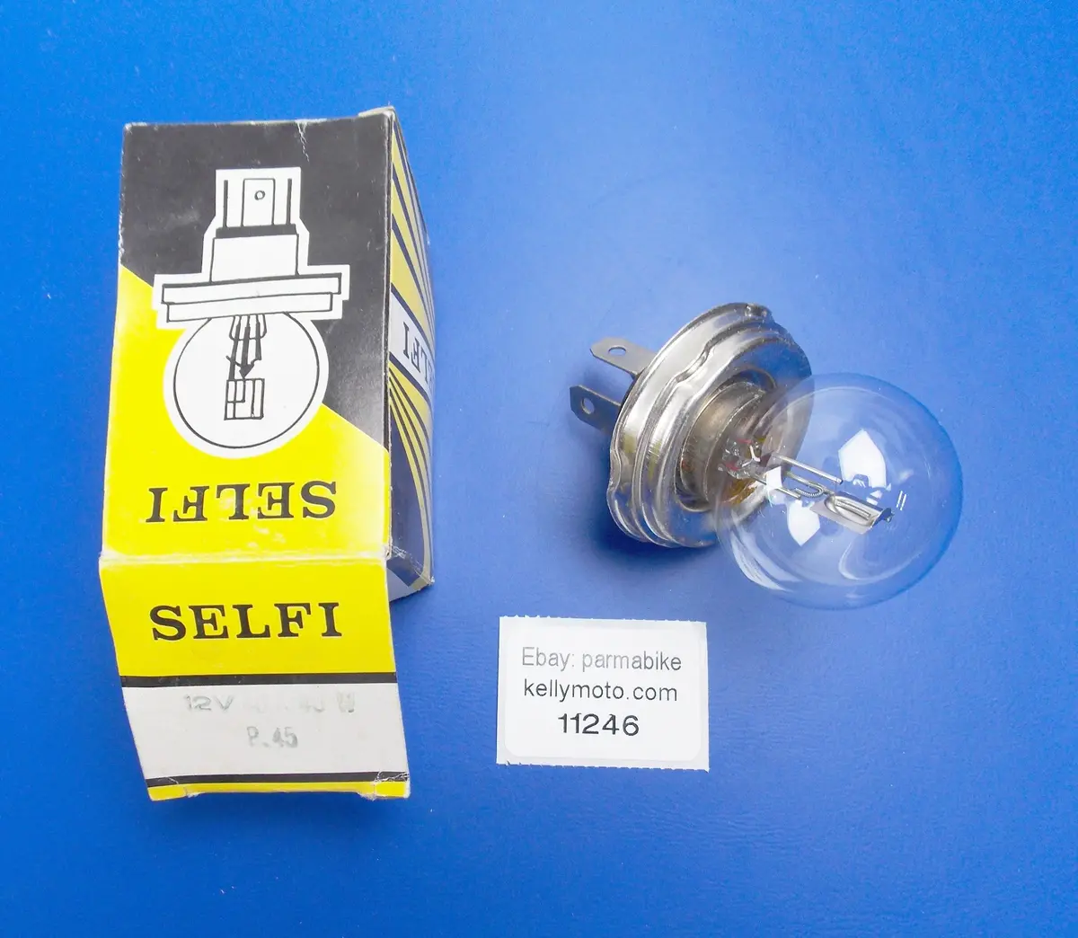Selfie Sphere Light Bulb Double Contact 12V 45/40W P.45 Headlight Motorcycle Car 1