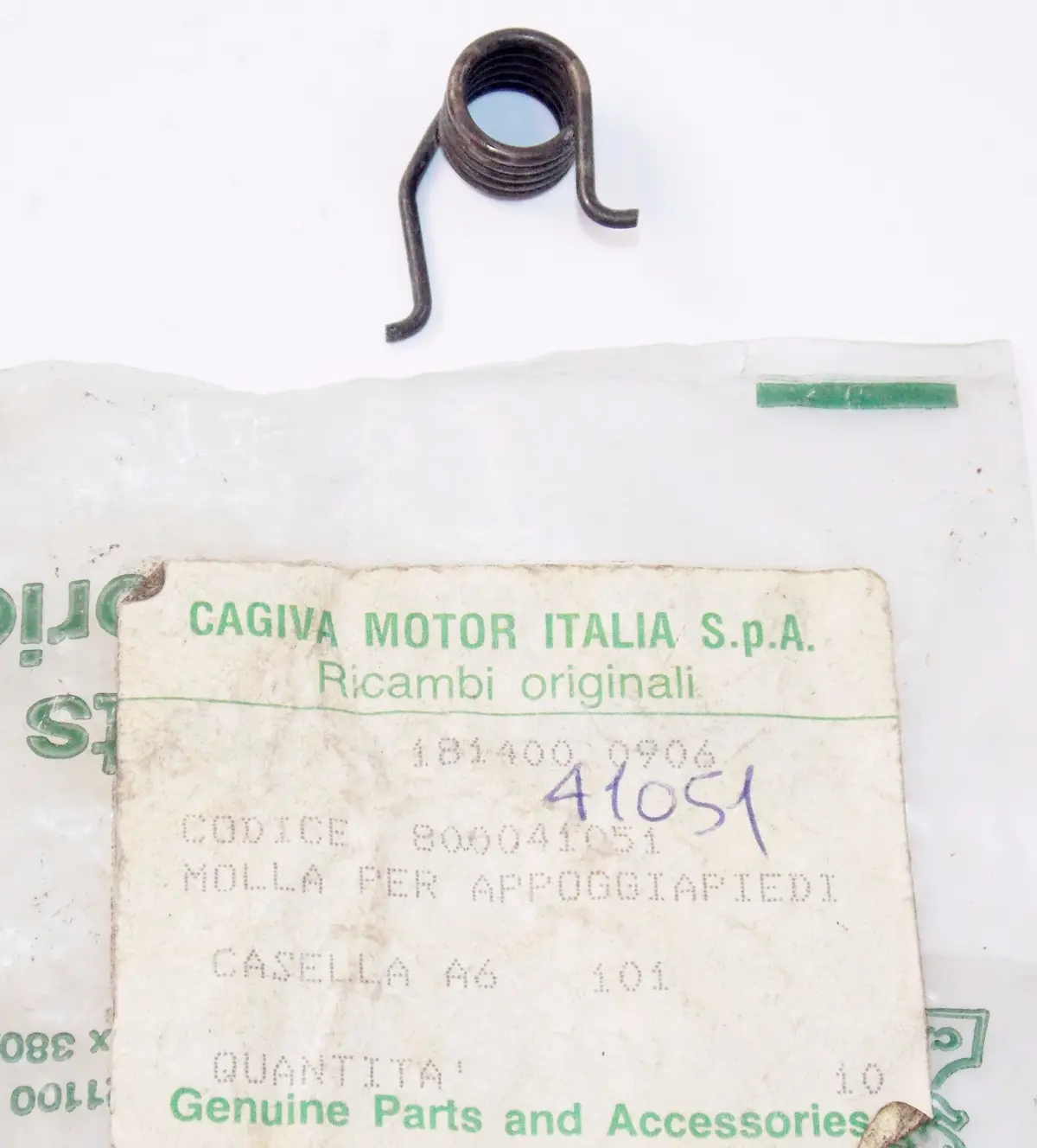 Nos Oem Cagiva Tensioner Washer Spring 800041051 1