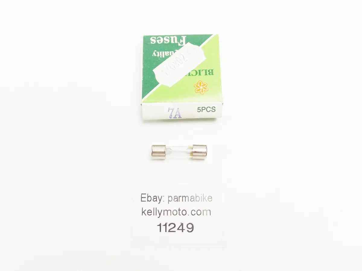5X Blick Agx Fast-Acting Glass Tube Fuse 7A 1/4X1" 6.3X25.4Mm Scooter Motorcycle 1