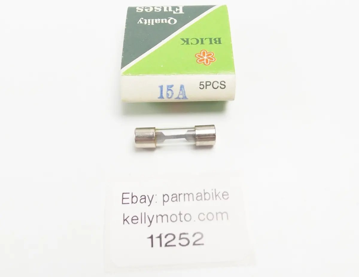 5X Blick Agx Fast-Acting Glass Tube Fuses 15A 1/4"X1" 6.3X25.4Mm Motorcycle Atv 1