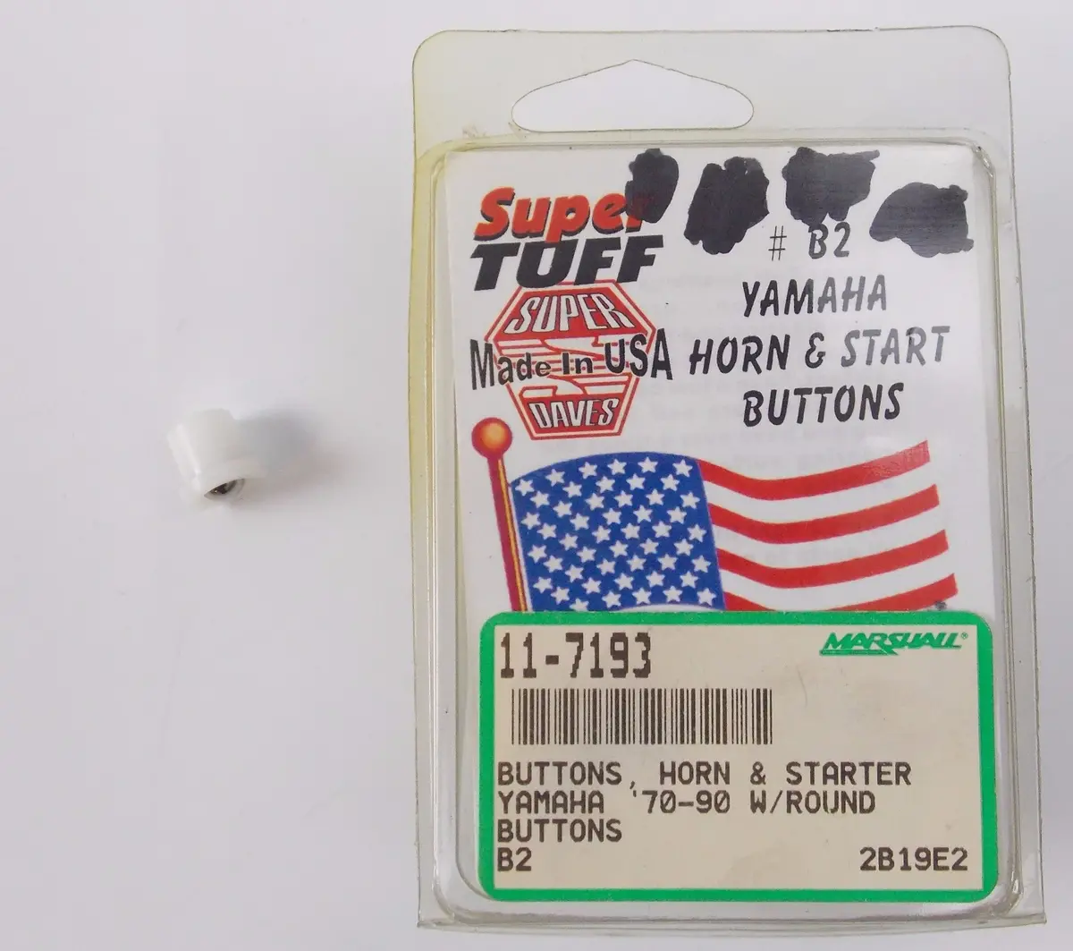 Nos Buttons B2 W/Rounds Horn & Starter Yamaha 70-90 # 11-7193 1