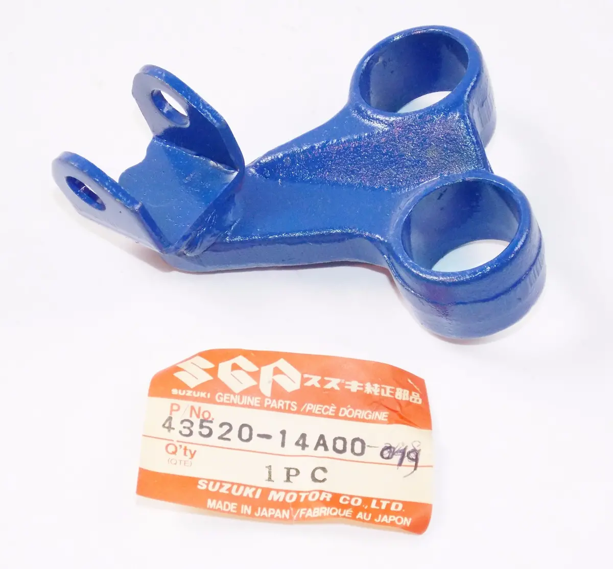 Oem Suzuki '85 Sp600 90-95 Dr650 Front Lh Footrest Blue Bracket 43520-14A00-019 1