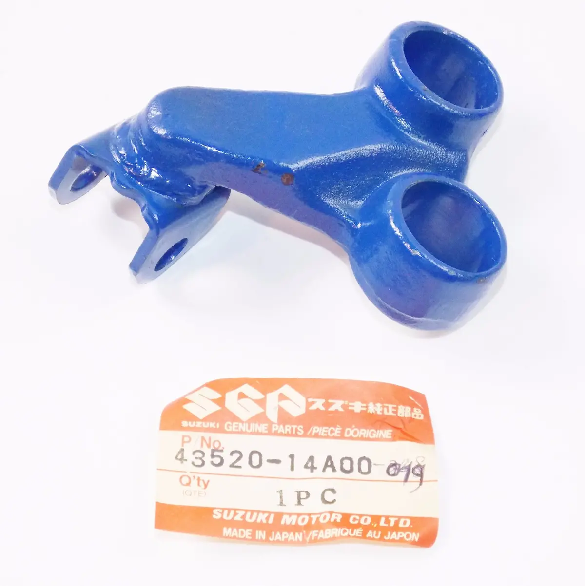 Oem Suzuki '85 Sp600 90-95 Dr650 Front Lh Footrest Blue Bracket 43520-14A00-019 2