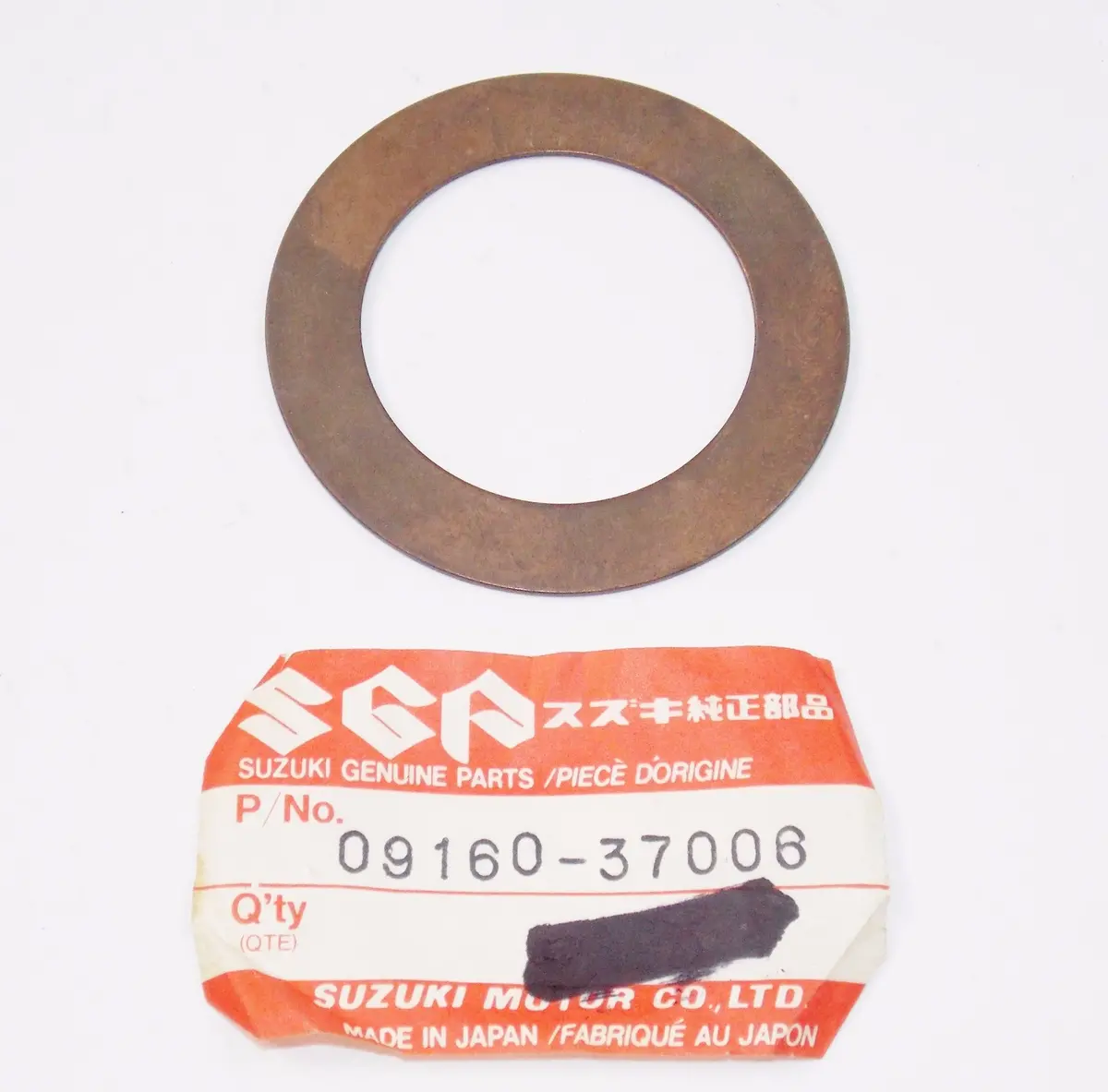 Nos Oem Suzuki 98-15  Ltf500f Lta500f Sp600 Dr650 Crankshaft Washer 09160-37006 1