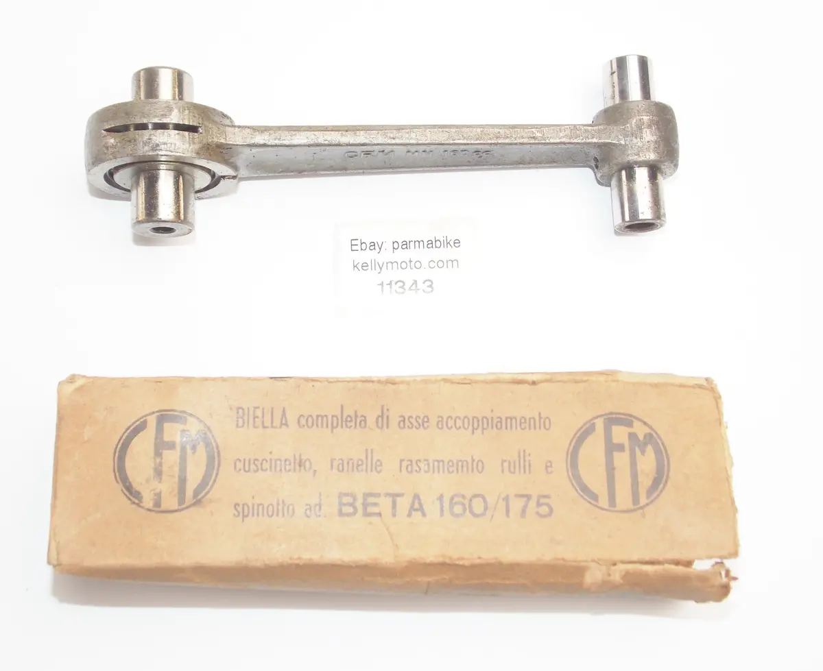Nos Cfm Engine Motor Crank Connecting Rod+Bearings+Pins Cpl. Beta 160/175 Cc 1