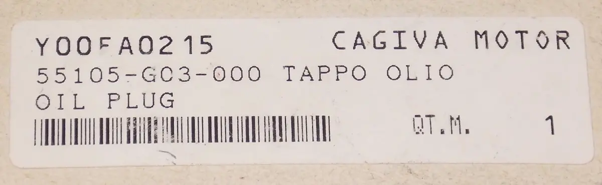 Nos Oem Cagiva City 50 Honda Sfx 50 S Peugeot Scooter 50/100 Oil Cap Y00fa0215 2
