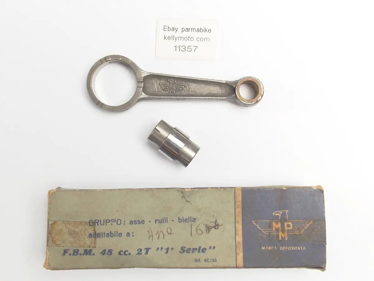 Nos Mpm Bc/30 Engine Motor Crank Connecting Rod F.B.M. 48 Cc 2-Stroke "1 Serie" 1