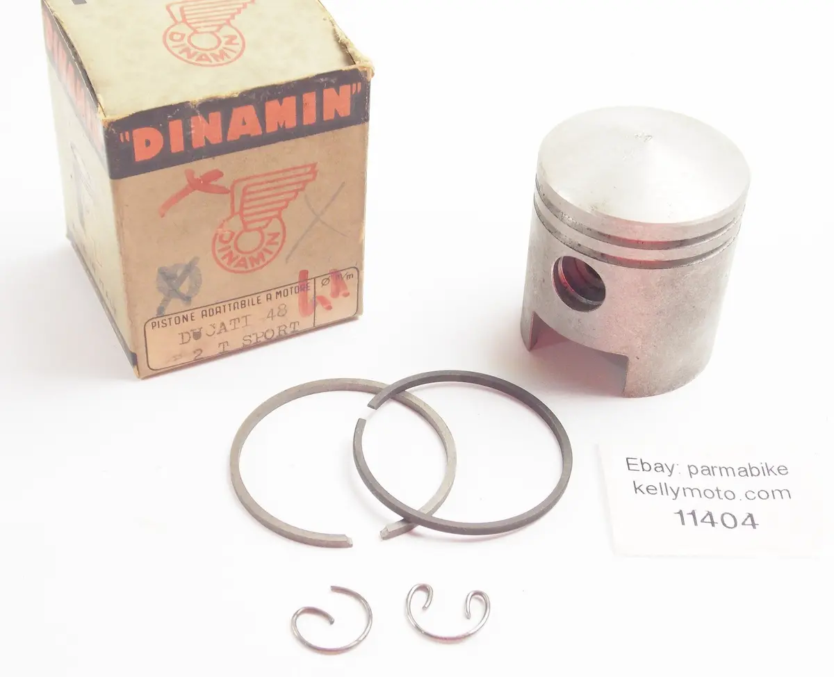 Nos Dinamin Piston+Rings+Pin+Clips Set Cpl. D. 41 Mm Ducati 48 2-Stroke Sport 1