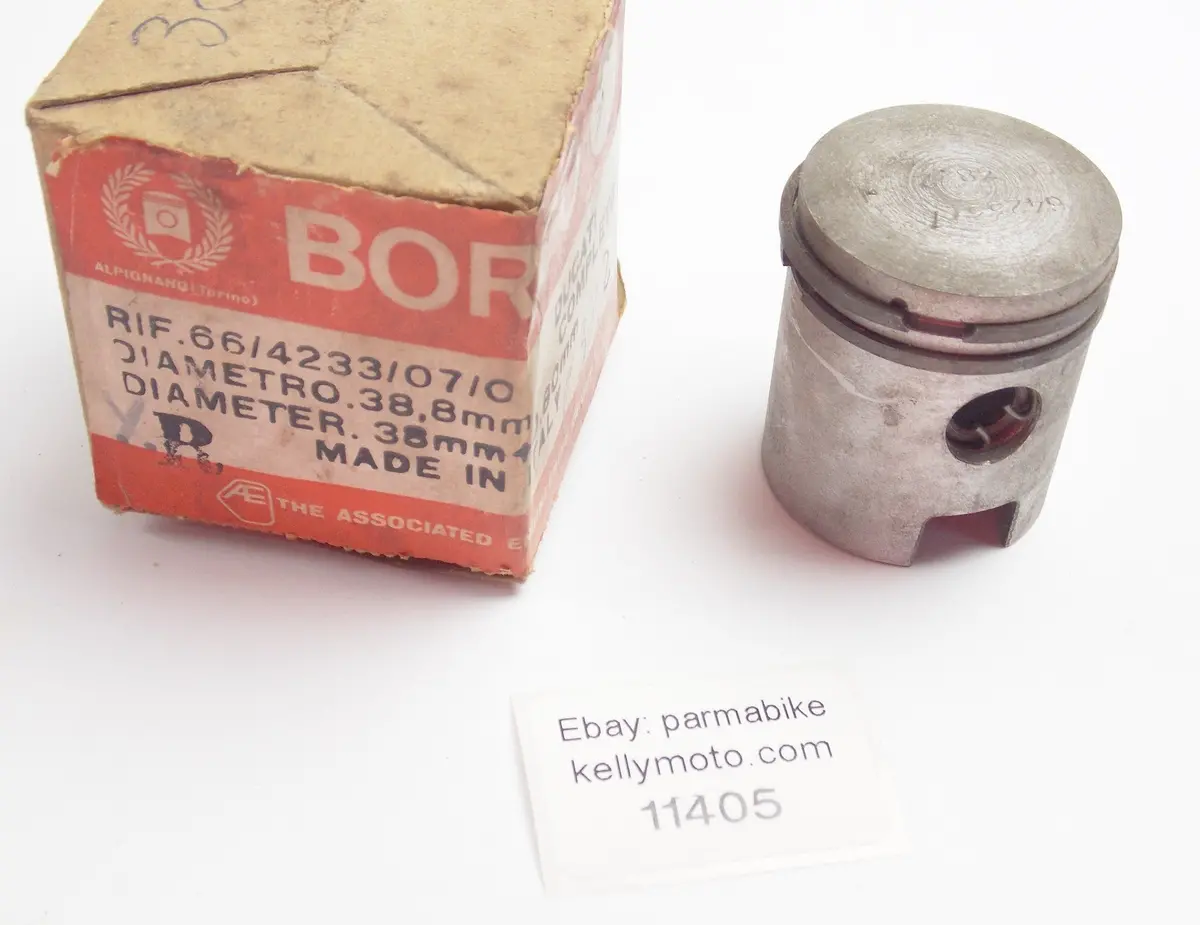 Nos Borgo 64233/7 Piston+Rings+Pin+Clips "B" Set Cpl. D. 38.2 Mm Ducati Motor 1