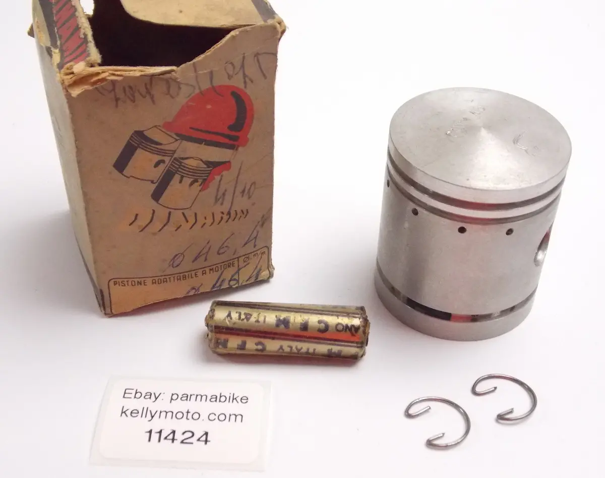 Nos Dinamin Piston + Pin + Clips Diameter 46.4Mm Laverda 75 1