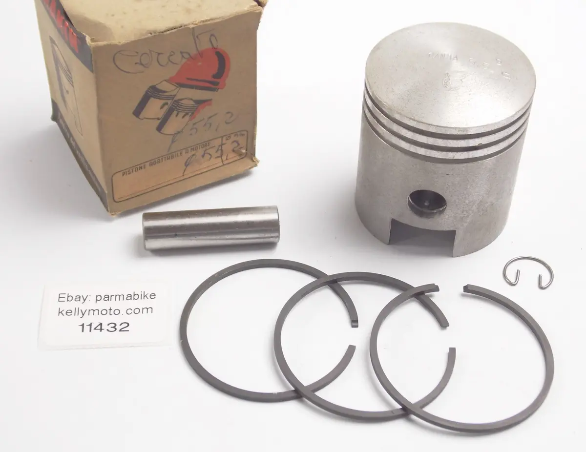 Nos Dinamin Piston + Rings + Pin + Clip Diameter 55.2 Mm Zanella Ceccato 1