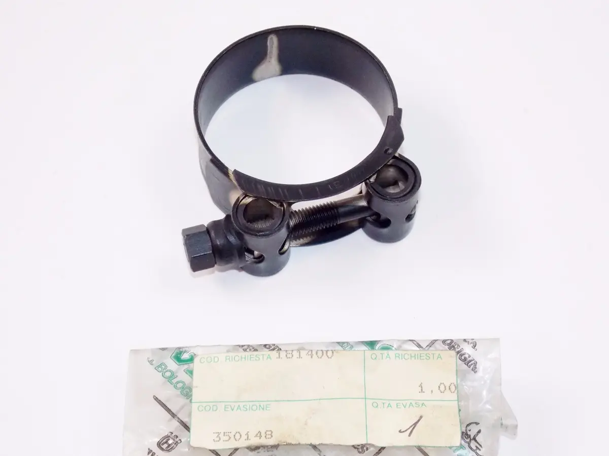 Nos Oem Cagiva 1988 Morini Dart 350-400 Exhaust Muffler Escape Clamp 350148 1