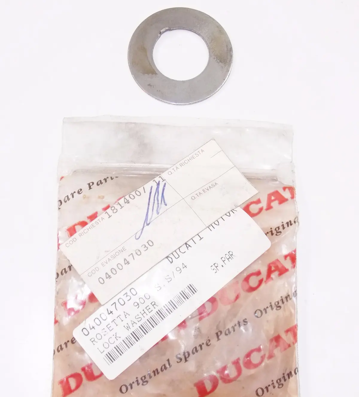 Nos Oem Ducati 87-92 350 F3 750 Laguna Seca Superbike Lock Washer 040047030 1
