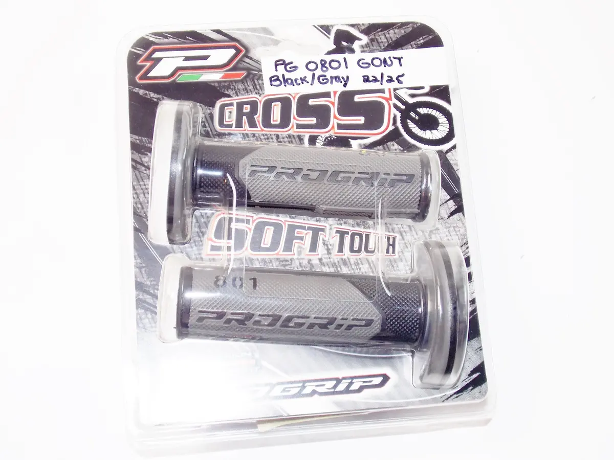 Progrip 801 Aprilia Honda Kawasaki Ktm Mx Offroad Enduro Cross Grips Black/Gray 1