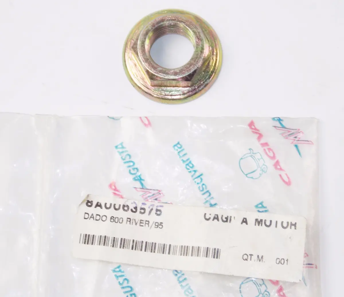 Nos Oem Cagiva River / Canyon 600 Super City 125 Rear Wheel Nut Flange 8A0063575 1