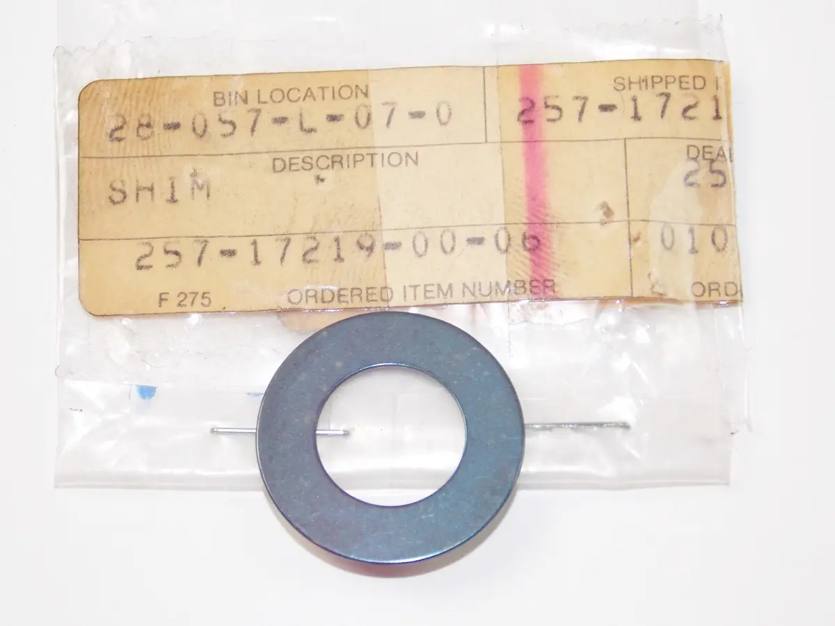 Nos Yamaha 71-92 Jt1 Jt2 Gtmx Gt80b Ysr50b Yz80f Transmission Shim #257-17219-00 1