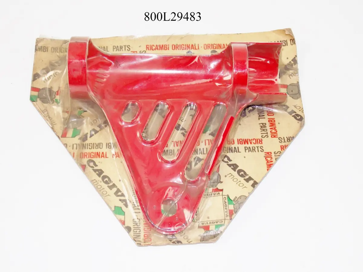 Nos Oem Cagiva Sst 125 Front Left Headlight Bracket Mount Ear (Red) 800L29483 1