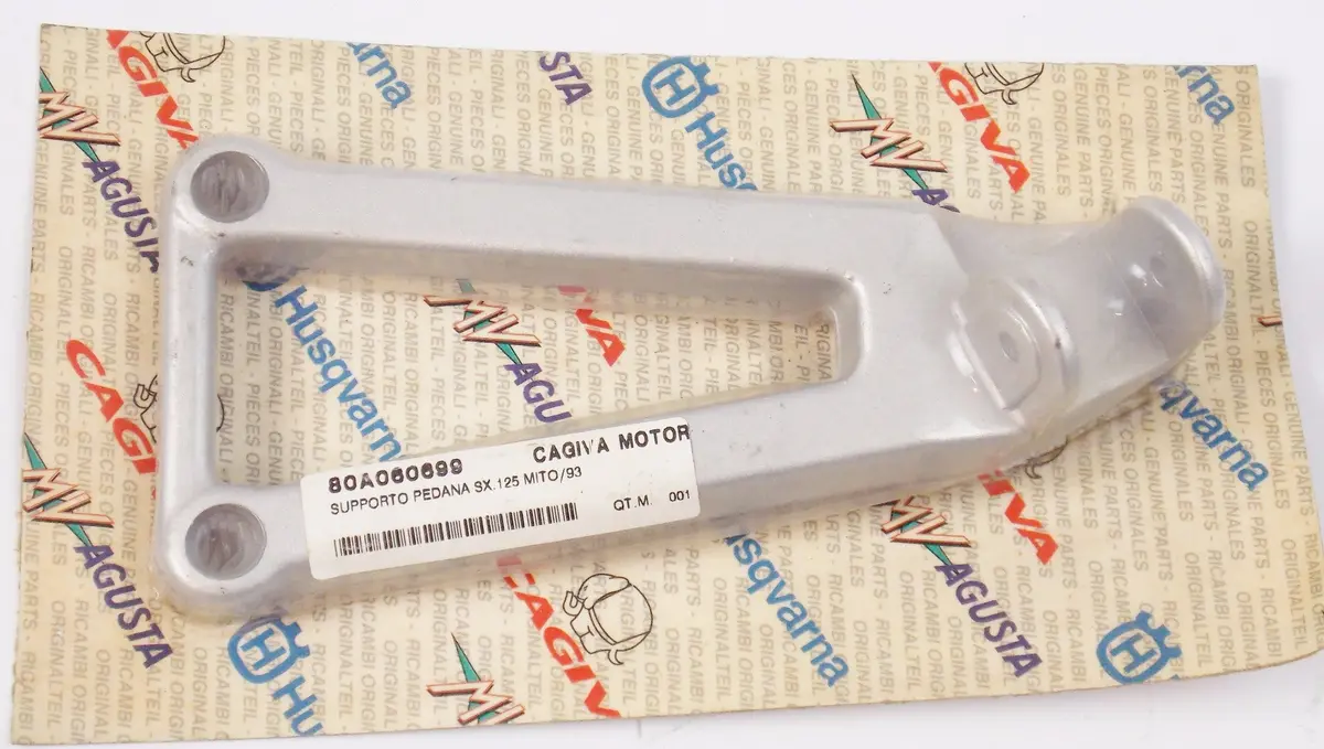 Nos Oem Cagiva 89-92 Mito 2 Prima 50 Wmx 240-250 Lh Passenger Footrest 80A060699 1
