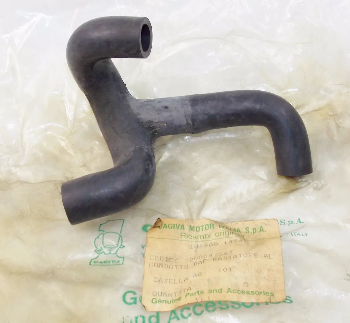 Nos Oem Cagiva Ducati Husqvarna Morini Duct Radiator Hose 800047563 1