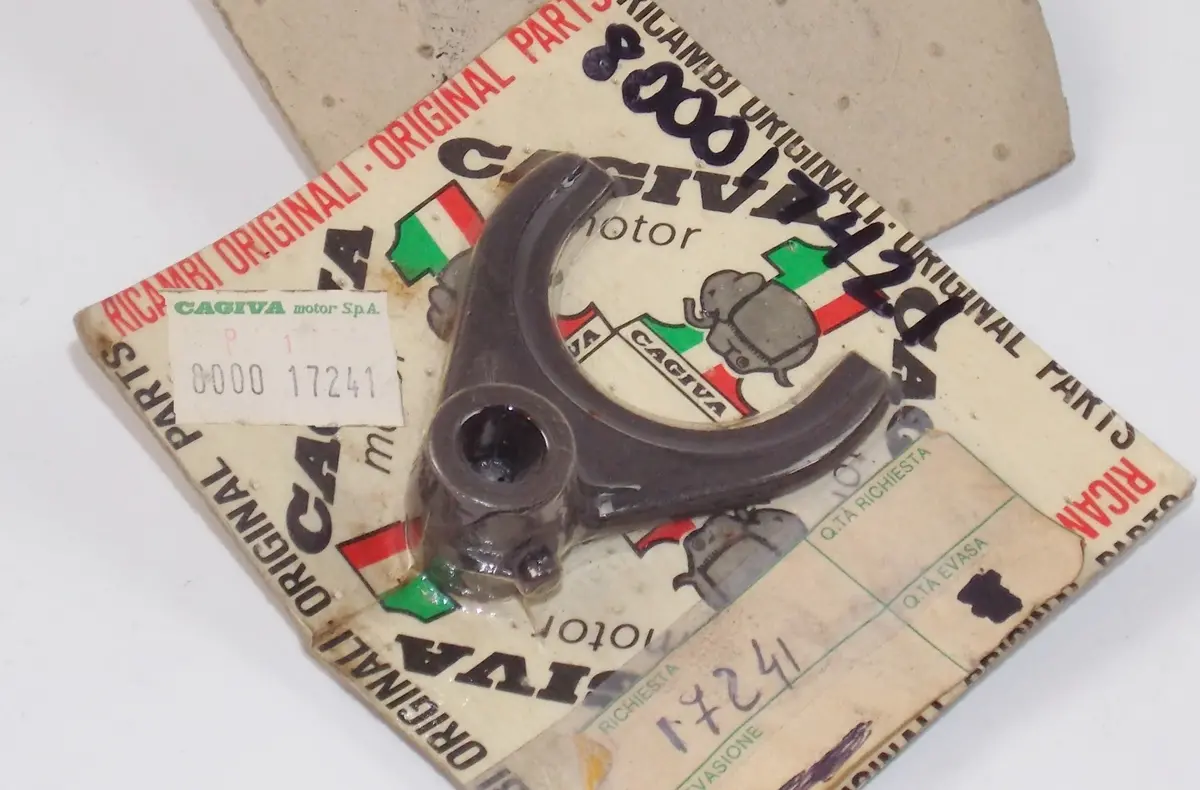 Nos Oem Cagiva 1981 Sst 125 Transmission Fork Gear Shifter 5Th 800017241 1