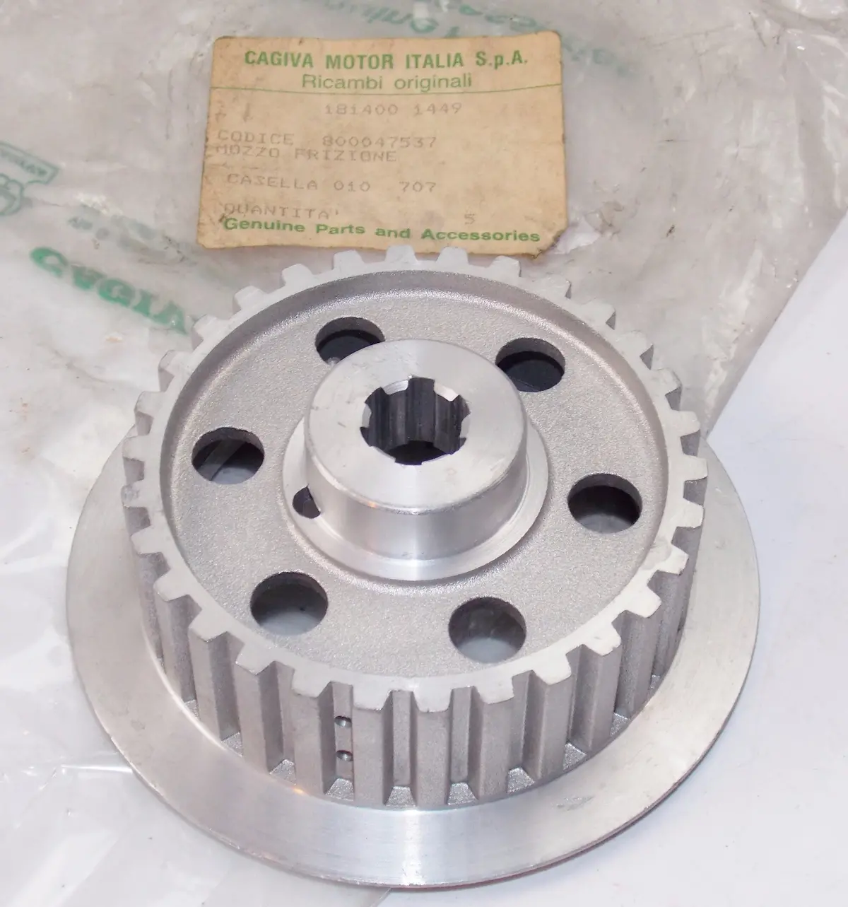 Nos Oem Cagiva 1987 Aletta Oro 125-S2 Clutch Hub Ducati Husqvarna 800047537 1