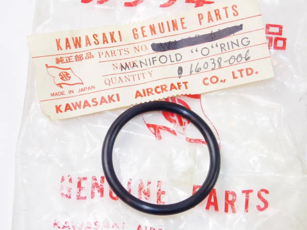 Nos Oem Kawasaki 1966-69 W1 W1ss W2ss W2tt Carburetor O-Ring Manifold #16038-006 1