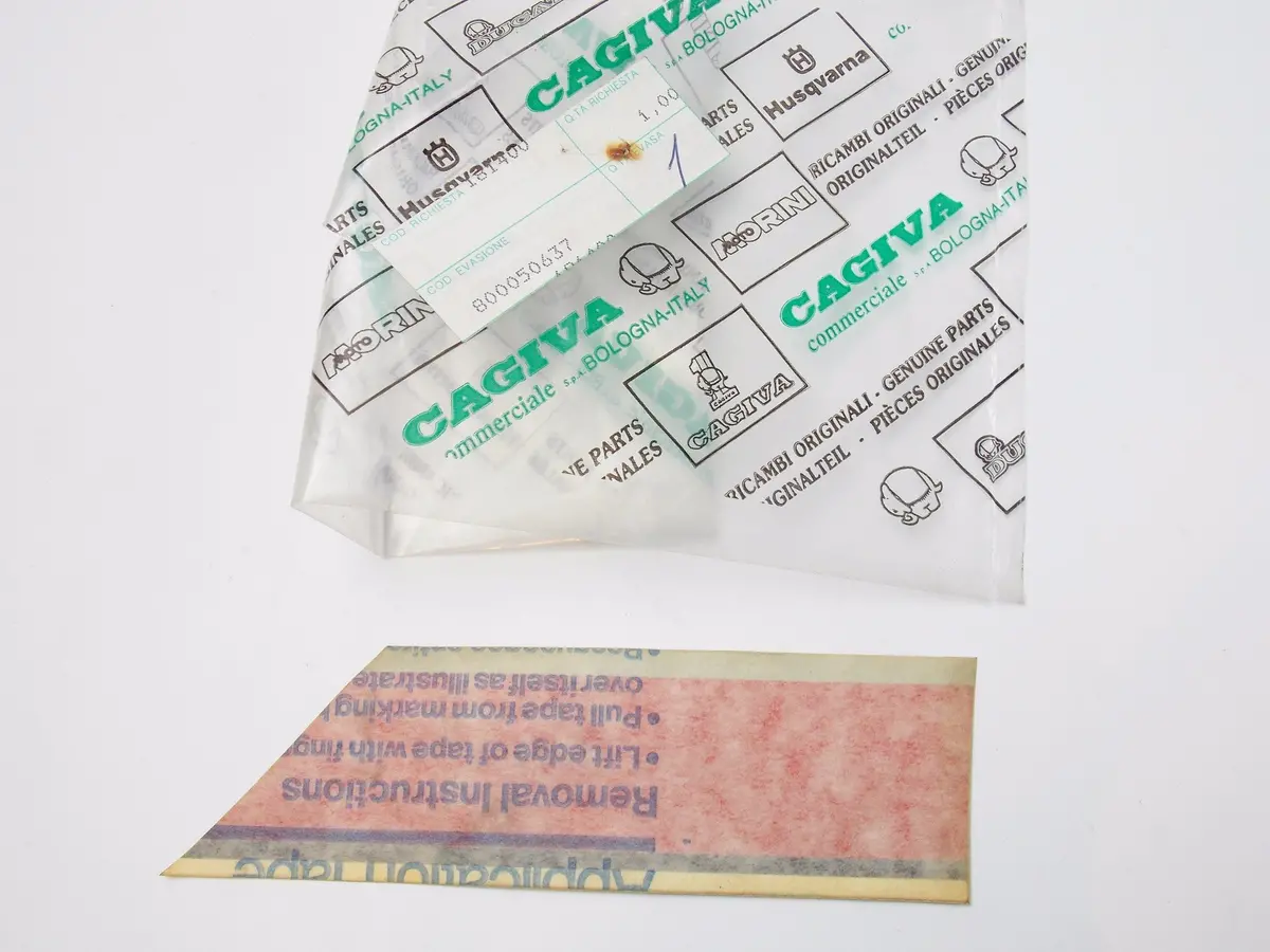 Nos Oem Cagiva Right Hand Panel Cover Sticker Decal Transfer 800050637 1