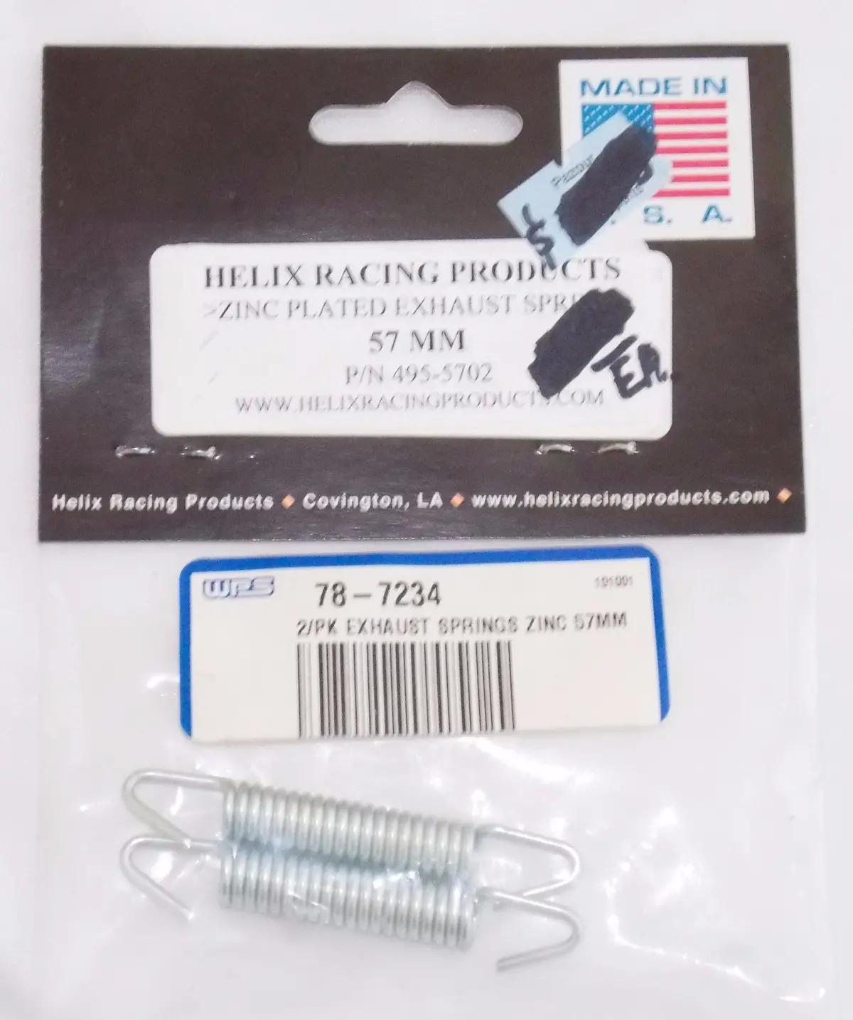 Helix Exhaust Muffler Spring Zinc 57Mm Pk Of 2 Suzuki Kawasaki 78-7234 |495-5702 1