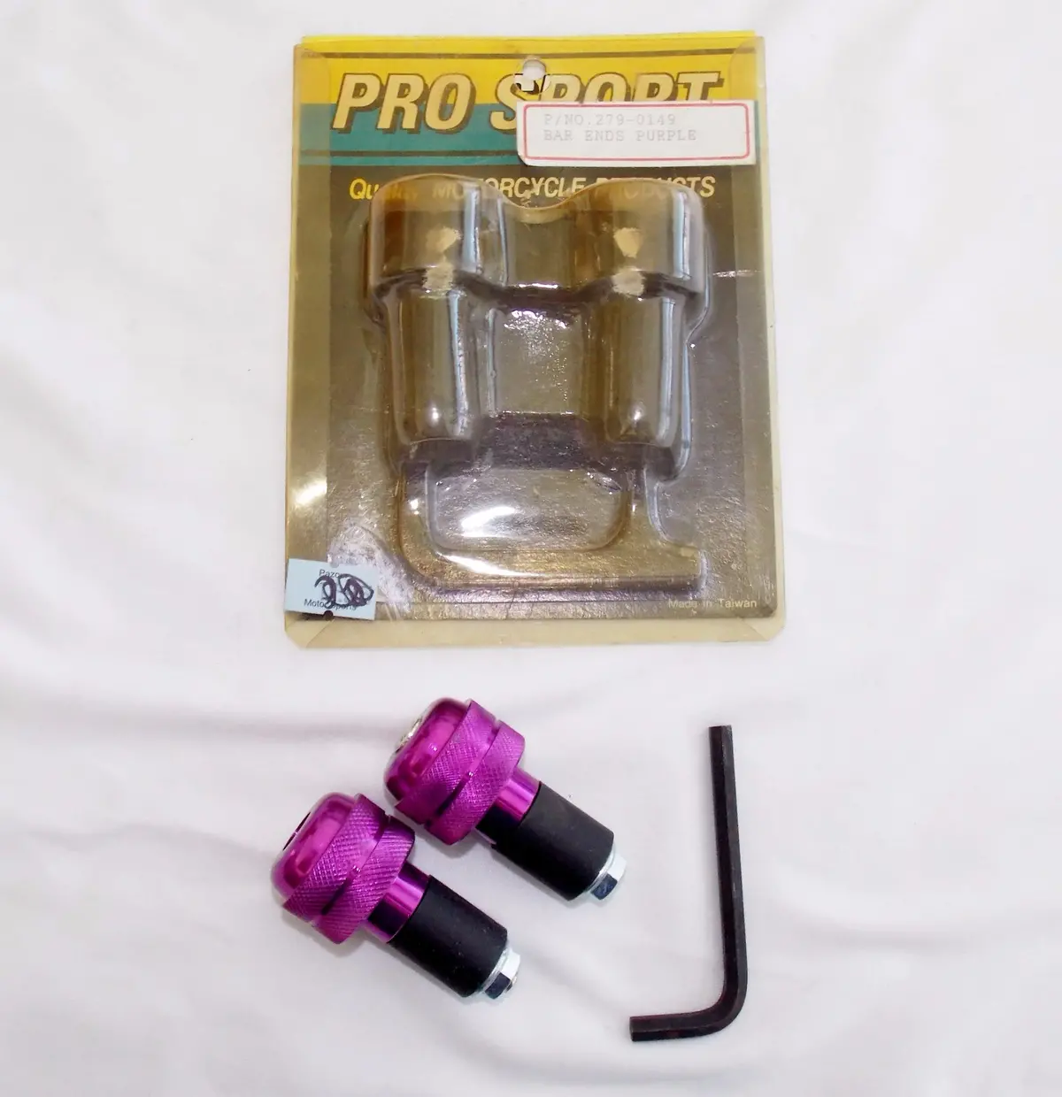 Pro Sport Handlebar Purple Ends Anti-Vibration Set W/Tool (L) 279-0149 1