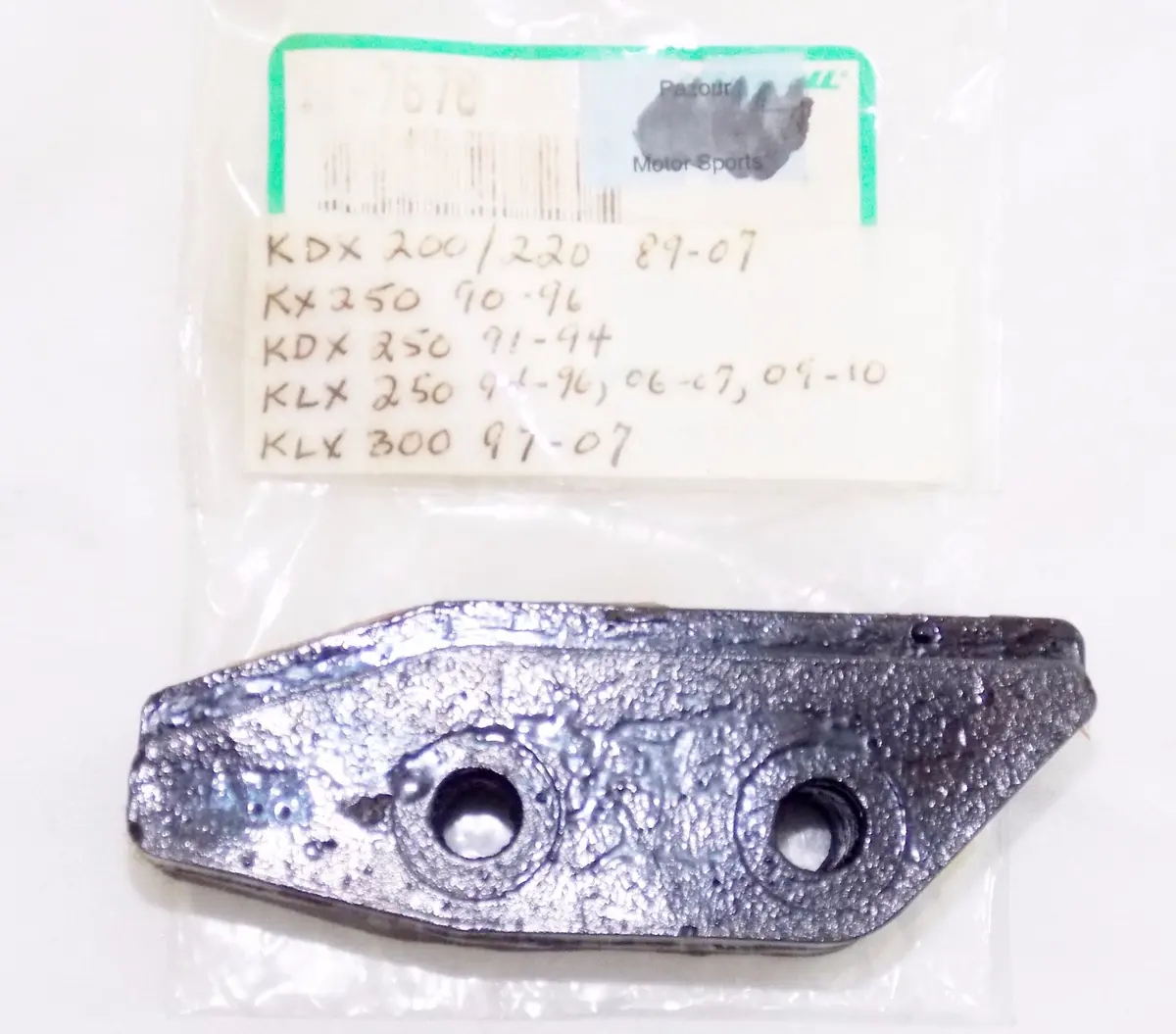 Nos Marshall Chain Pad Kawasaki 89-10 Kdx200/220 Kx250 Kdx250 Klx250/300 11-7678 1