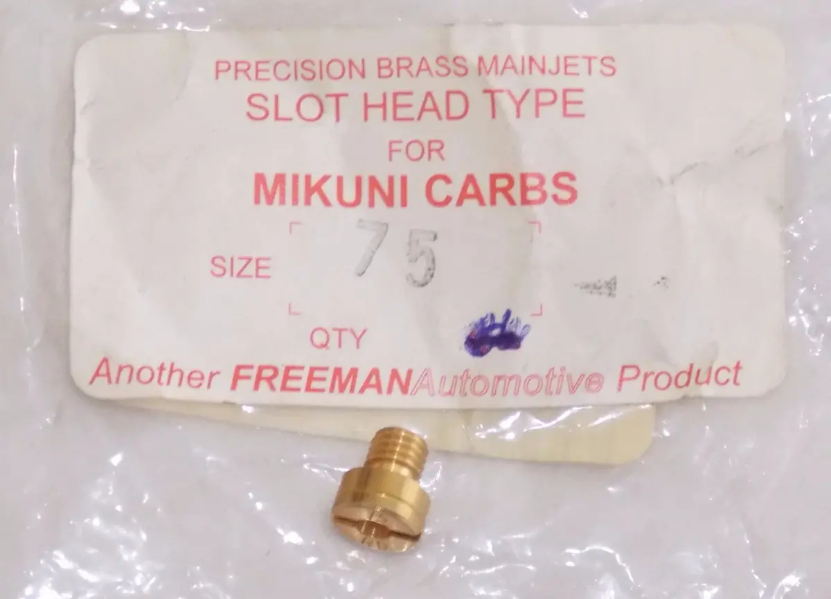 Carburetor Slot Head Type Jet Size 75 Mikuni Carburetor Sj75 #100601019 | Sj75-4 1