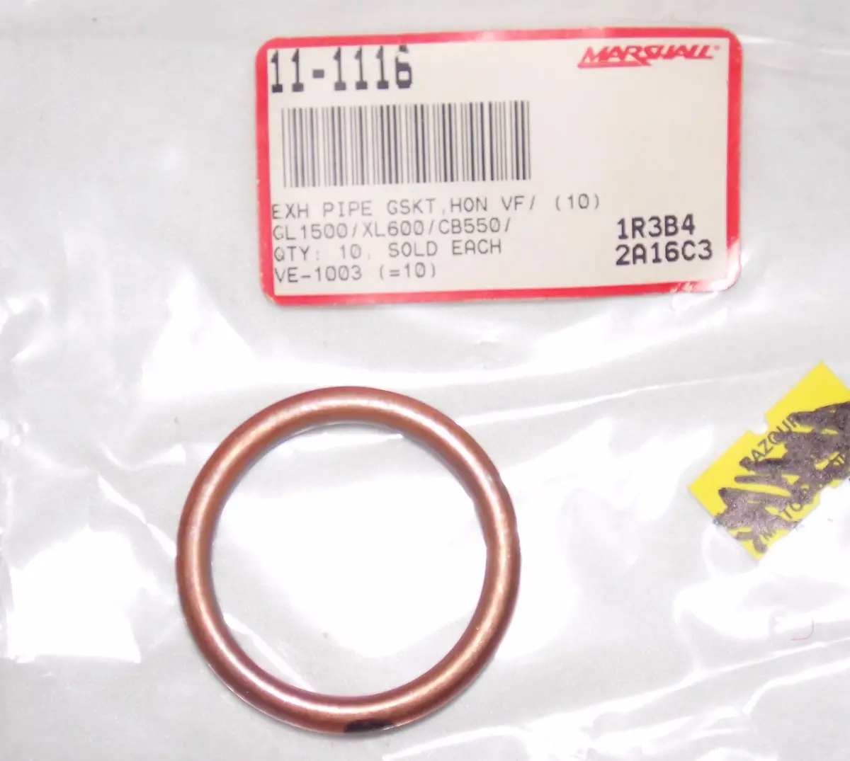 Exhaust Pipe Gasket Honda Gl1500 Xl600 Cb550 Ve-1003 | 11-1116 | Oe# 18291-216-0 1