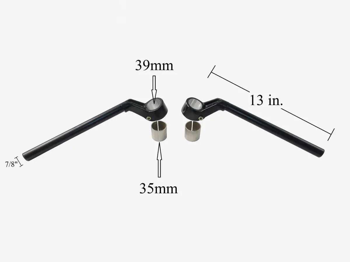 Universal Clip-On Style Handlebar 7/8"X13" Gp Suzuki Ducati Ktm Yamaha Kawasaki 1
