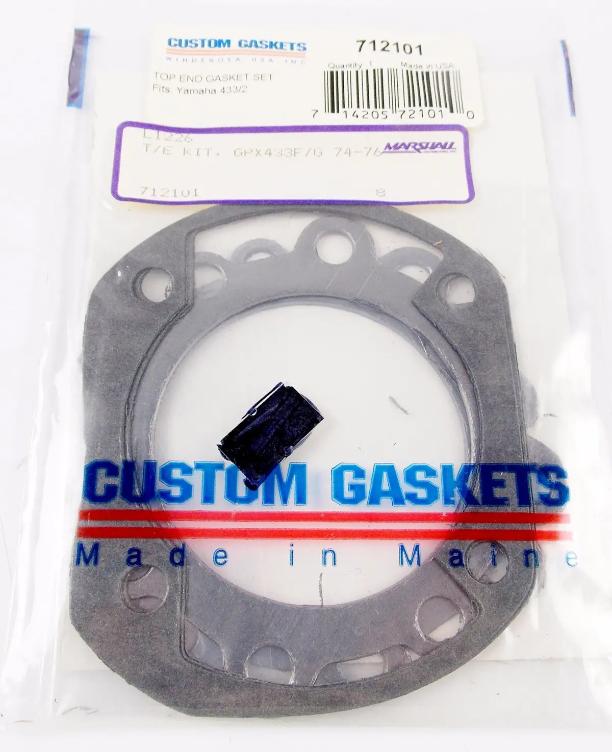 Nos Top End Gasket Set Yamaha 433/2 1974-1976 Gpx433/G 712101 1
