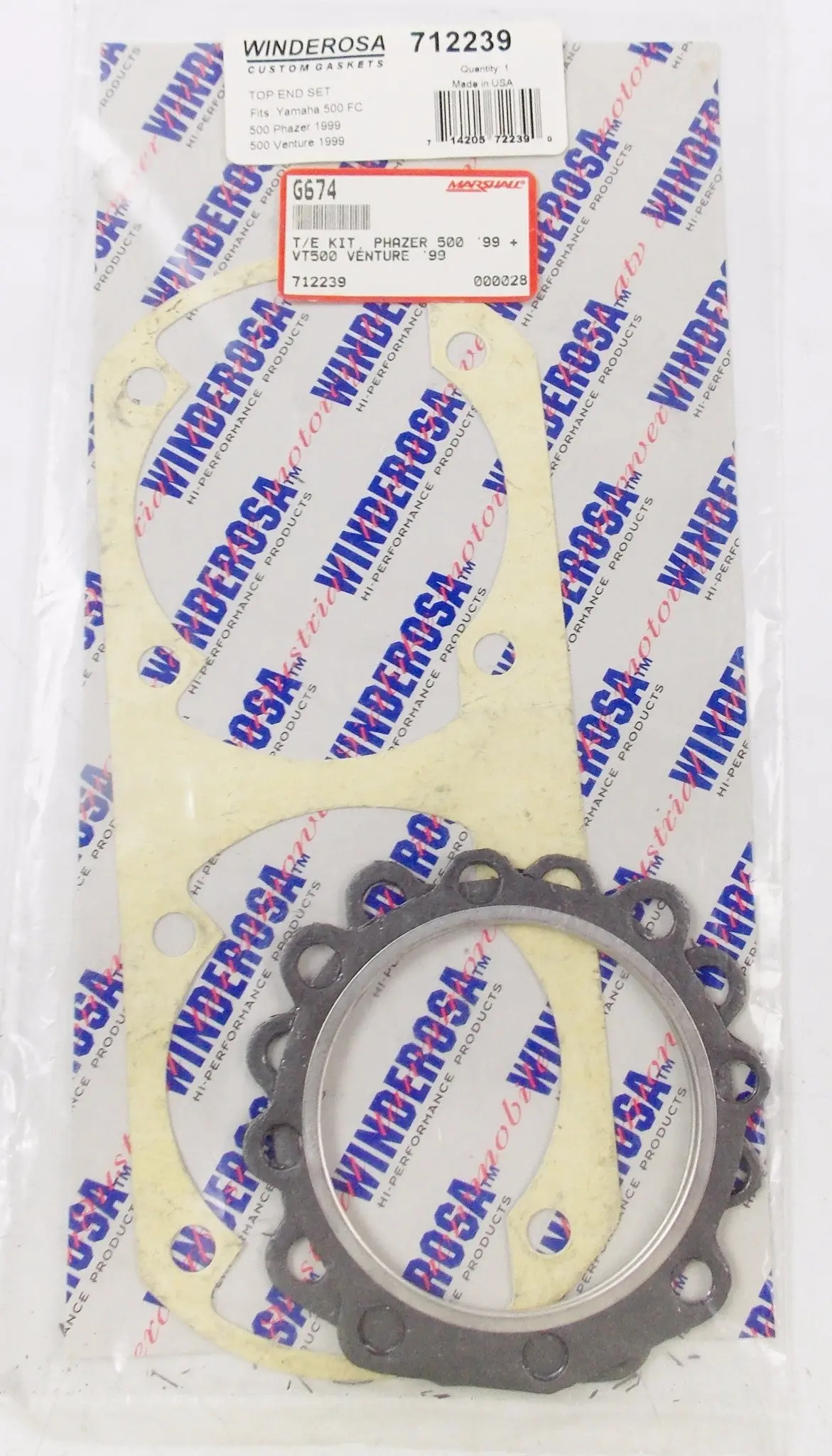 Winderosa Top End Gasket Set Yamaha 500Fc 1999 500 Phazer/Venture G674 | 712239 1