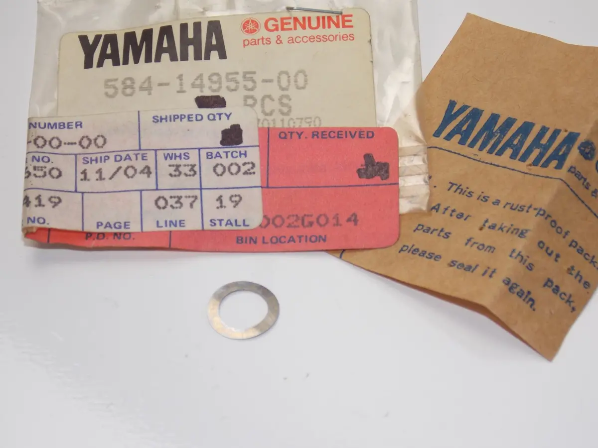 Nos Oem Yamaha 76-80 Xs360c/D/500C/650D/E/750/D Carburetor Washer 584-14955-00 1