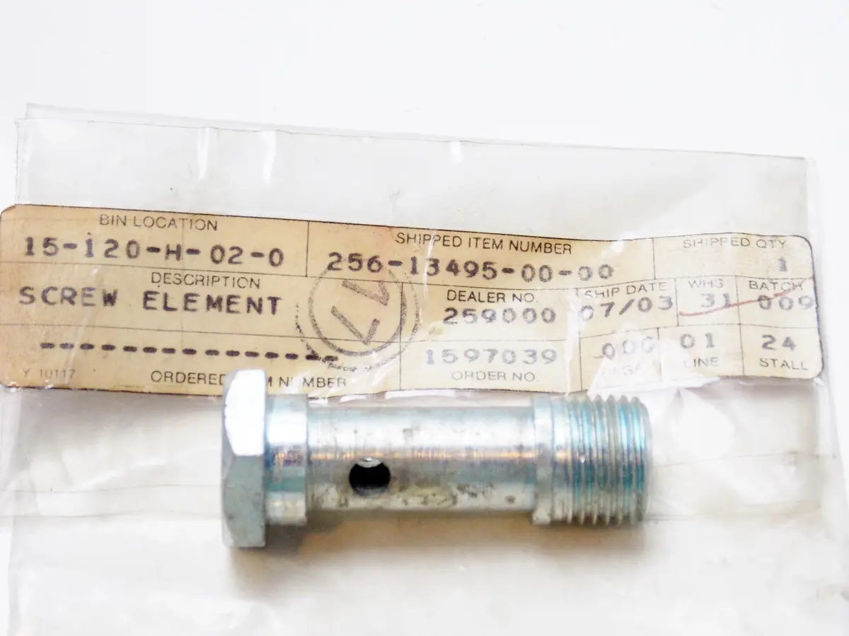 Nos Oem Yamaha 70-83 Screw Xs1/Bxs2 Tx650/B Xs650b/C Oil Pump Screw 256-13495-00 1