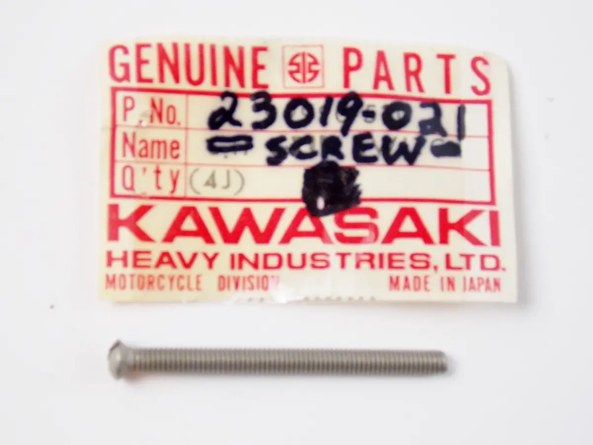 Nos Oem Kawasaki 66-2015 Ej800 Kz650 Kh400 Zr550 Screw Forcus Adjust 23019-021 1