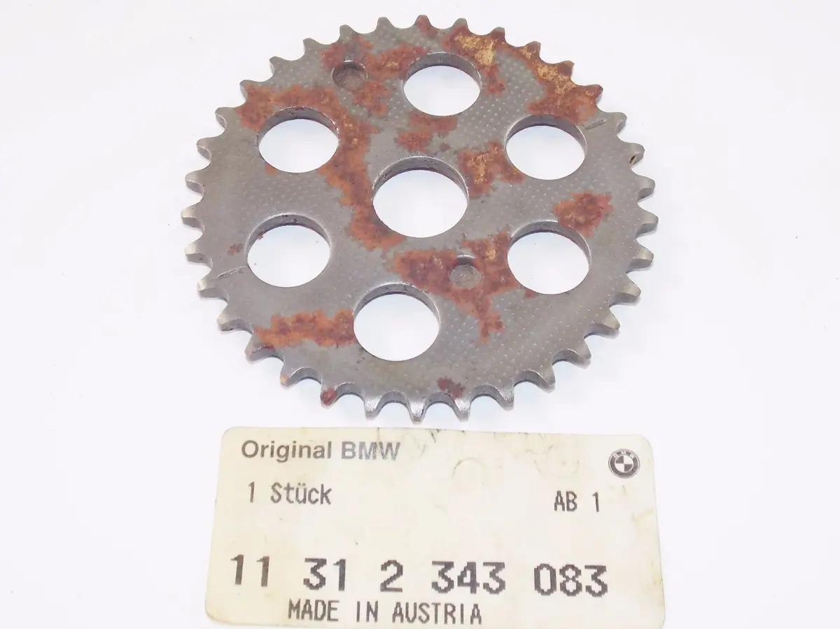 Nos Oem Bmw 97-2000 F650/St Timing Gear Chain Drive Sprocket 34 T. 11312343083 1