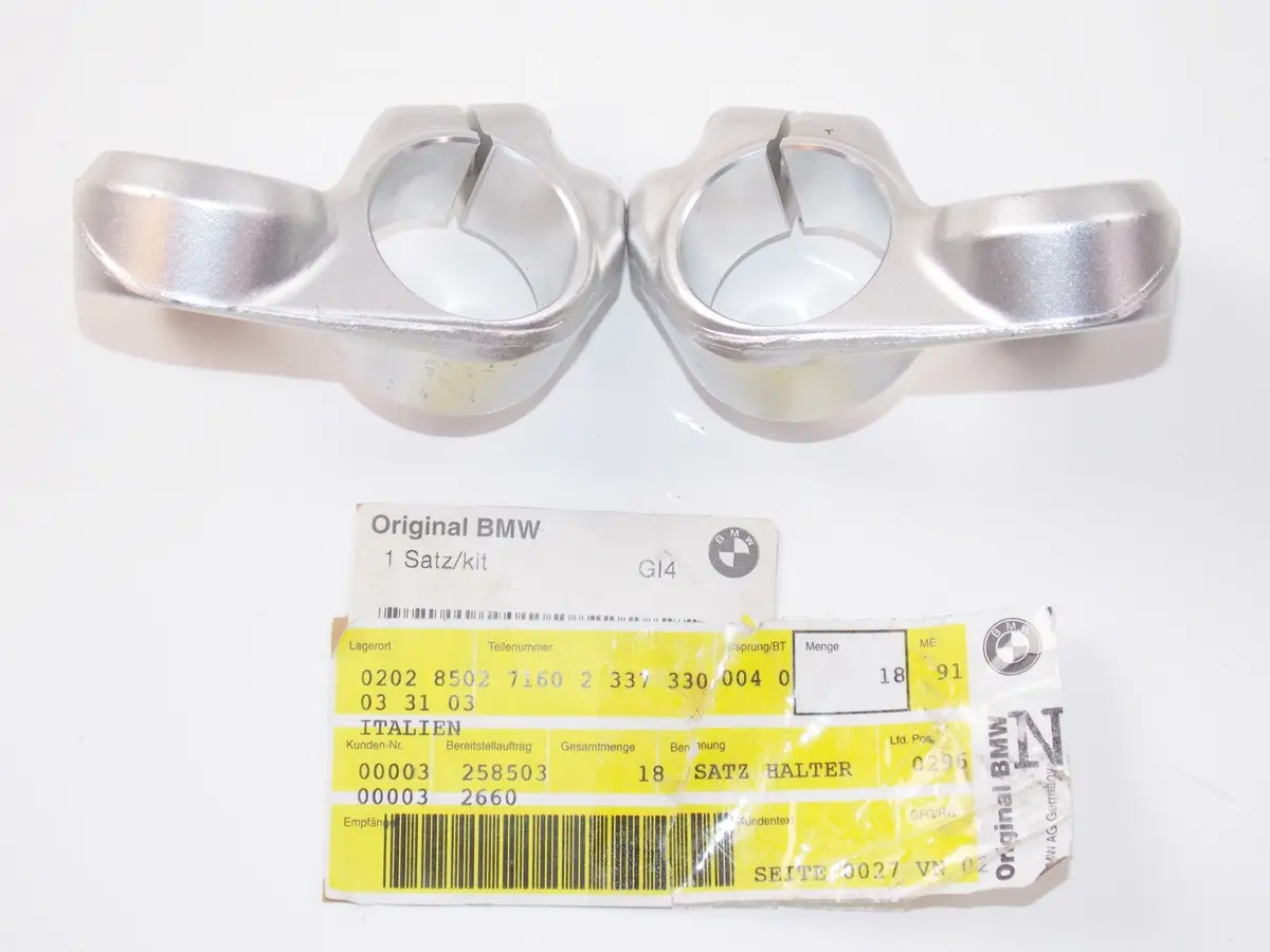 Nos Oem Bmw 96-01 K 1200Rs Set Of Brackets Handlebar Comfort 71602337330 1