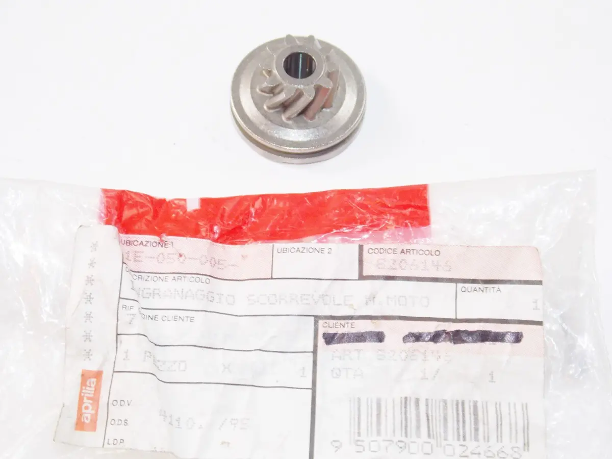 Nos Oem Aprilia 94-98 Sr 50 H2o Gulliver 50 Air Sliding Kickstart Gear Ap8206146 1