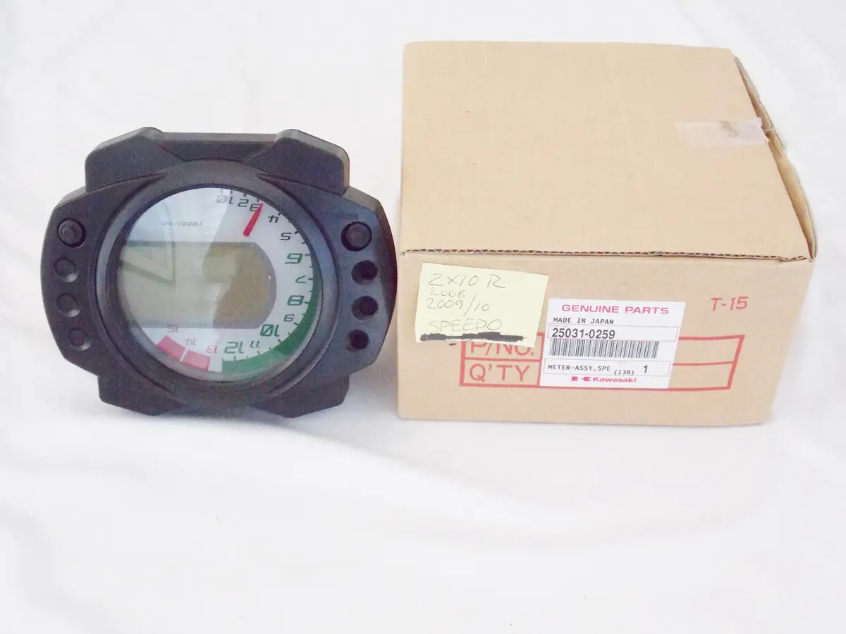 Nos Oem Kawasaki 2009 2010 Zx1000 Speedo Meter Assy  25031-0259 1
