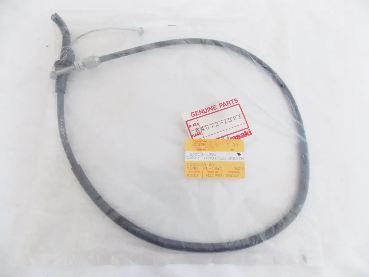 Nos Oem Kawasaki 1987-2007 Ex250 Throttle Cable Opening  54012-1291 1