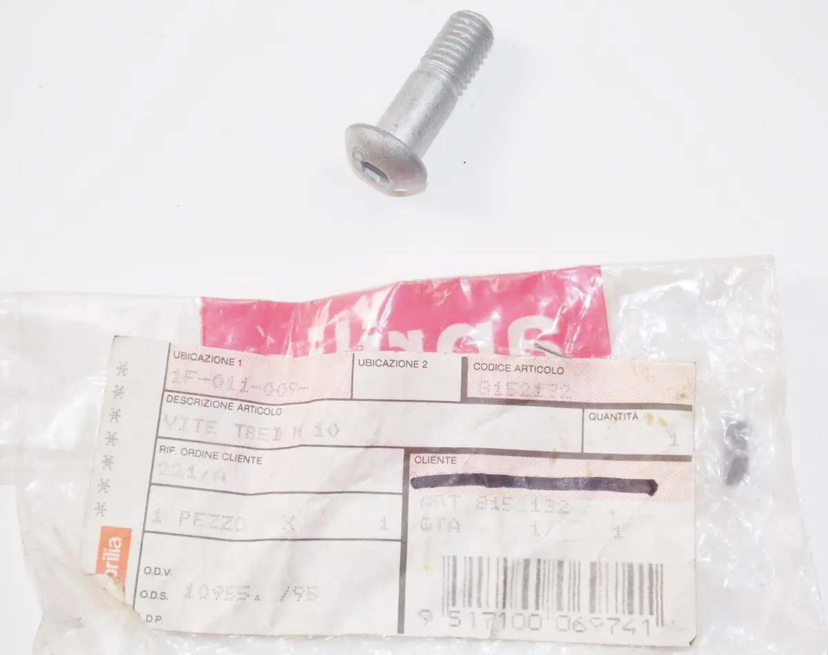 Oem Aprilia 90-99 Classic 50 Frame & Central Stand Hex Socket Screw Ap8152132 1