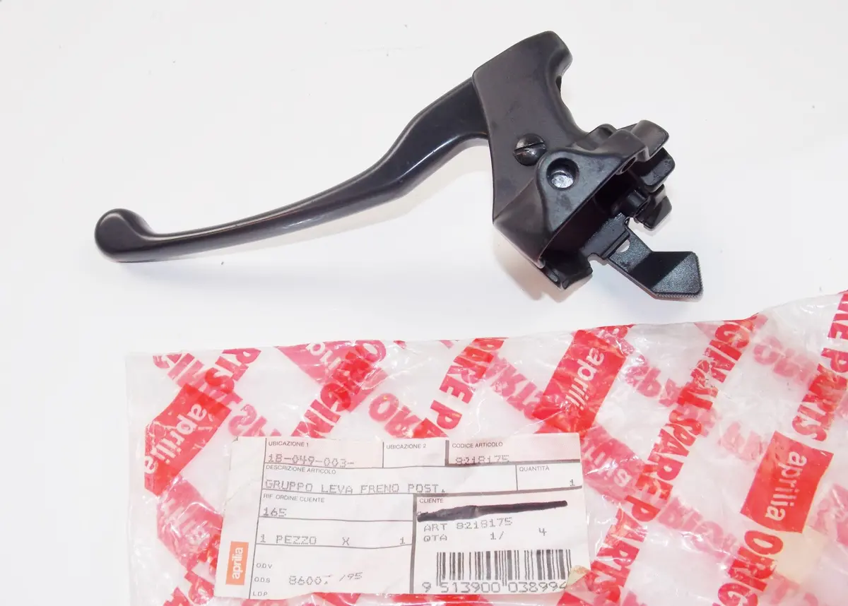 Oem Aprilia 93-97 Scarabeo 50 2T Lh Rear Brake Lever Complete Domino Ap8218175 1